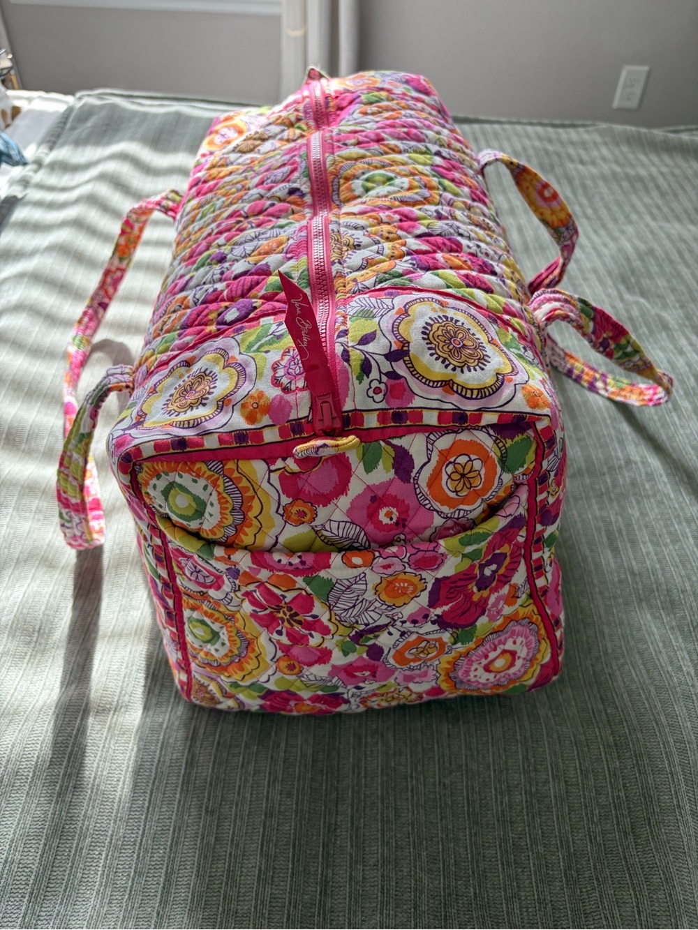 Vera Bradley Floral Quilted Weekender Duffle Bag - Picture 4 of 14